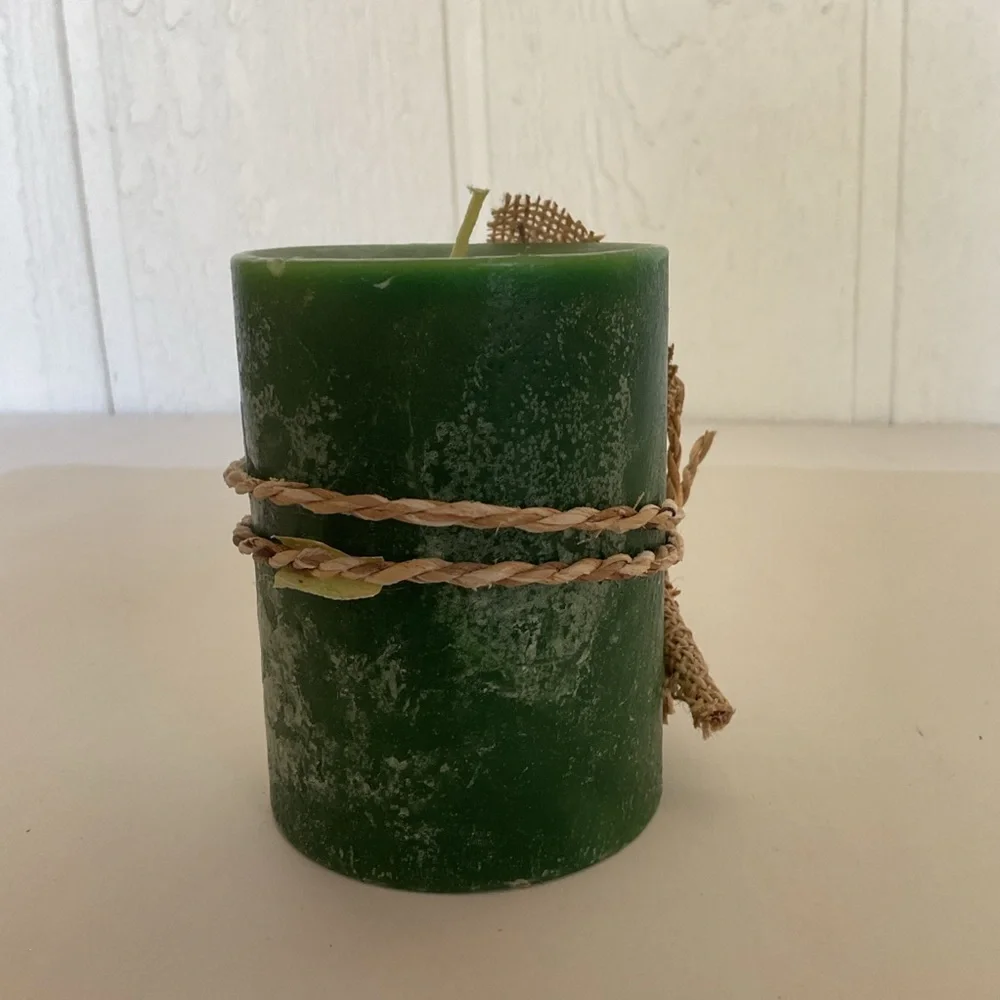 Pier 1 Holiday Forest Pillar Candle NWT